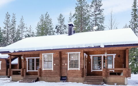 Aslakit B: Snow, Wood, Winter, Cottage, Freezing, Home, Log Cabin, Slope, Larch