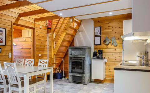 Aslakit B: Wood, Flooring, Interior Design, Furniture, Ceiling, Floor, Room, Home, Kitchen, Wood Flooring
