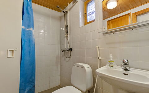 Rukapahta 5: Wall, Wood, Flooring, Plumbing Fixture, Floor, Interior Design, Sink, Bathroom Sink, Bathroom, Tap