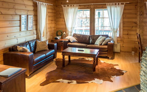 Pyryruka 1: Furniture, Interior Design, Flooring, Couch, Wood, Floor, Wood Flooring, Living Room, Room, Home