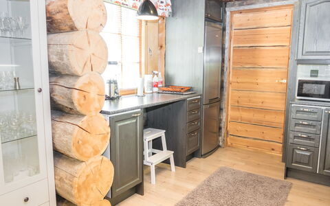 Costa Ruca: Furniture, Wood, Flooring, Interior Design, Floor, Cabinetry, Ceiling, Room, Lighting, Kitchen