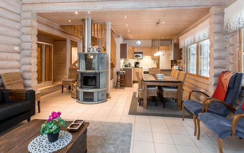Aspilevi: Wood, Furniture, Interior Design, Home, Ceiling, Flooring, Cottage, Living Room, Floor, Chair