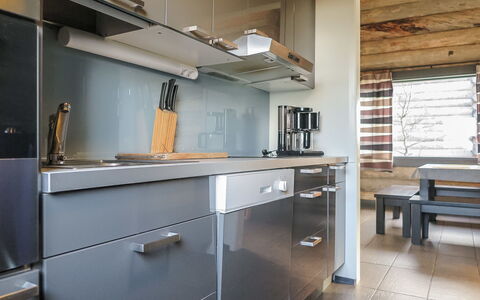 Kiehinen 2: Countertop, Furniture, Cabinetry, Kitchen, Interior Design, Flooring, Wood, Kitchen Appliance, Ceiling, Floor