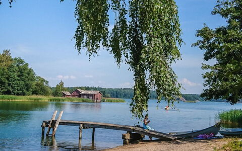 Merimetso 6: Waterway, Bank, Watercourse, Lake, Cottage, Forest, Channel, Reservoir, Log Cabin