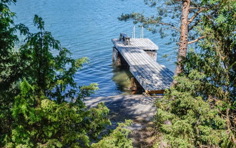 Rantasipi 1: Waterway, Bank, Watercourse, Lake, Cottage, Forest, Channel, Reservoir, Log Cabin