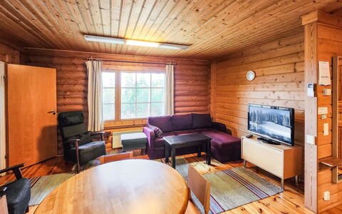 Korvenniemi: Waterway, Bank, Watercourse, Lake, Cottage, Forest, Channel, Reservoir, Log Cabin