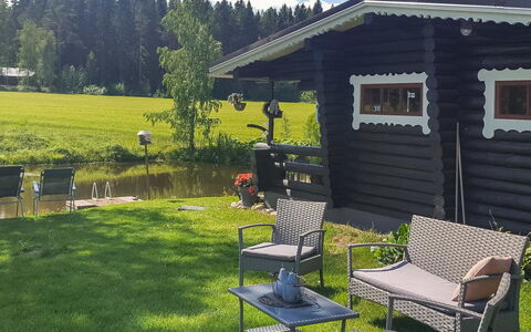 Hilupilttuu: Waterway, Bank, Watercourse, Lake, Cottage, Forest, Channel, Reservoir, Log Cabin