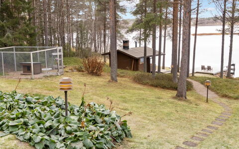 Järvelä: Waterway, Bank, Watercourse, Lake, Cottage, Forest, Channel, Reservoir, Log Cabin