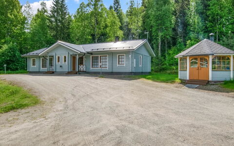Rusakko: Waterway, Bank, Watercourse, Lake, Cottage, Forest, Channel, Reservoir, Log Cabin