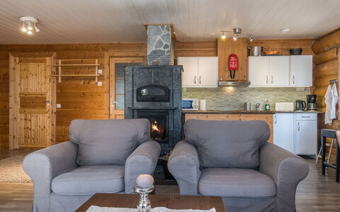 Aurora Cabin: Furniture, Wood, Interior Design, Living Room, Home, Room, Flooring, Table, Couch, Floor