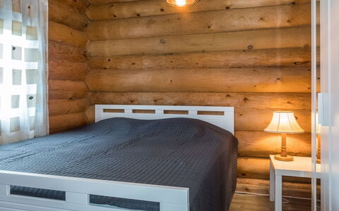 Aurora Cabin: Furniture, Wood, Bedroom, Flooring, Interior Design, Bed, Floor, Bedding, Bed Sheet, Room