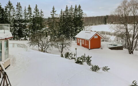 Mustijoenranta: Tree, Bank, House, Cottage, Lake, Pond, Forest, Log Cabin