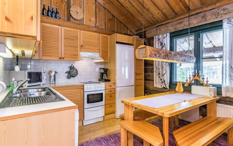 Saaruanaho H1: Wood, Ceiling, Cottage, Home, Log Cabin, Wood Stain, Hardwood, Kitchen, Plank, Freezing