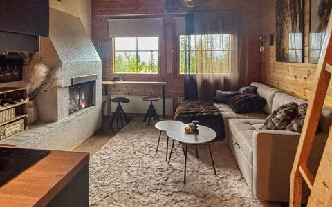 Lupposyöte B1: Furniture, Flooring, Interior Design, Wall, Floor, Wood, Couch, Living Room, Room, Ceiling
