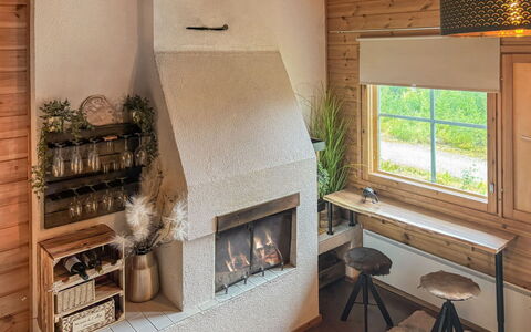 Lupposyöte B1: Interior Design, Furniture, Wood, Flooring, Ceiling, Floor, Lighting, Room, Home, Living Room