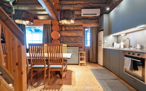 Kaamosgammi: Waterway, Bank, Watercourse, Lake, Cottage, Forest, Channel, Reservoir, Log Cabin
