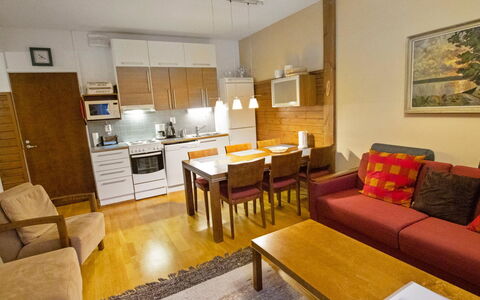 Ylläs Chalets A508: Waterway, Bank, Watercourse, Lake, Cottage, Forest, Channel, Reservoir, Log Cabin