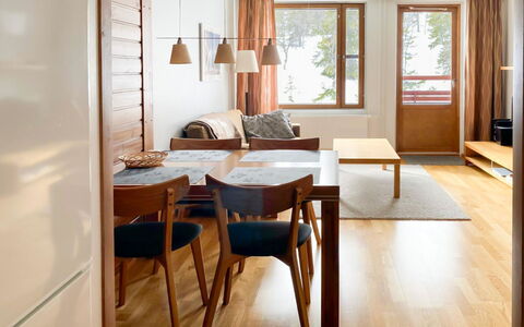 Ylläs Chalets A307: Swimming Pool, Resort, Outdoor Furniture, Design, Shade, Landscaping, Hotel, Water Feature, Eco Hotel