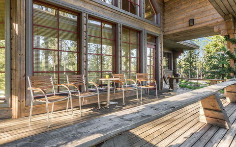 Villa Lumo (Ent. Ylläskyrö): Waterway, Bank, Watercourse, Lake, Cottage, Forest, Channel, Reservoir, Log Cabin