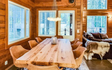 Arctic Chalet: Waterway, Bank, Watercourse, Lake, Cottage, Forest, Channel, Reservoir, Log Cabin