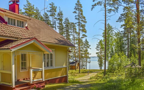 Villa Kukkapää: Wood, Cottage, Log Cabin, Forest, Shed, Garden Buildings, Larch, Woodland, Wood Stain