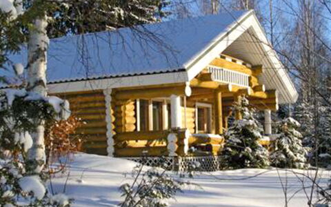 Suviranta: Tree, Bank, House, Cottage, Lake, Pond, Forest, Log Cabin
