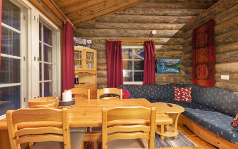 Lomaylläs D59 Palovaarankaarre 13 a: Wood, Cottage, Log Cabin, Forest, Shed, Garden Buildings, Larch, Woodland, Wood Stain