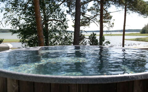 Sjöboda Sea: Tree, Bank, House, Cottage, Lake, Pond, Forest, Log Cabin