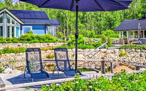 Villa Paasirinne a: Cottage, House, Home, Garden Buildings, Siding, Log Cabin, Farmhouse, Estate, Shed, Yard