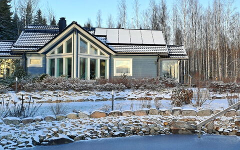 Villa Paasirinne a: Cottage, House, Home, Garden Buildings, Siding, Log Cabin, Farmhouse, Estate, Shed, Yard