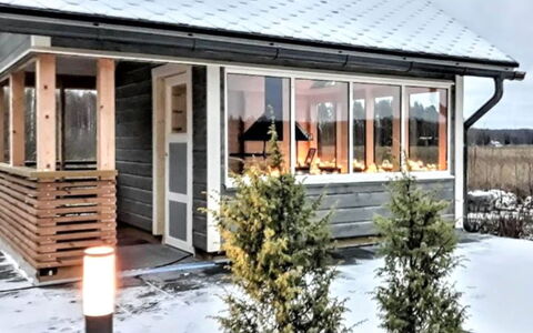 Villa Paasirinne a: Cottage, House, Home, Garden Buildings, Siding, Log Cabin, Farmhouse, Estate, Shed, Yard