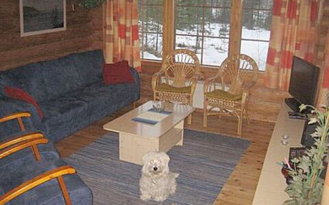 Pastin Mökki: Furniture, Flooring, Wood, Interior Design, Floor, Couch, Living Room, Room, Chair, Wood Stain