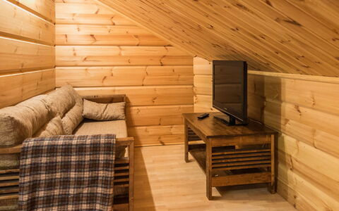 Rentotahko: Tree, Bank, House, Cottage, Lake, Pond, Forest, Log Cabin