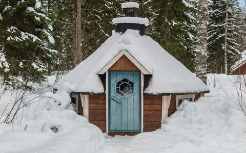 Rentotahko: Tree, Bank, House, Cottage, Lake, Pond, Forest, Log Cabin