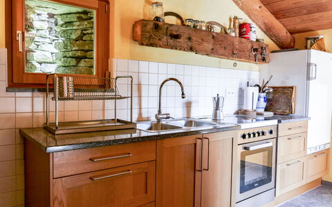 Rustico Cà Dru Lurenz: Cabinetry, Kitchen Sink, Countertop, Property, Sink, Furniture, Tap, Plumbing Fixture, Kitchen, Wood
