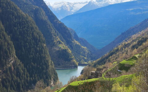 Rustico Cà Dru Lurenz: Water, Sky, Plant, Natural Landscape, Golf Course, Tree, Vegetation, Land Lot, Highland