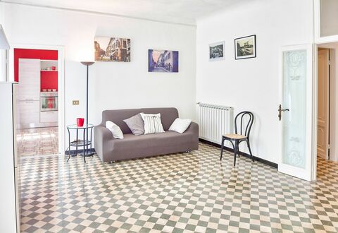 Via Dante Vacanze - Levanto: Furniture, Room, Property, Floor, Interior Design, Living Room, Tile, Building, Flooring, Real Estate