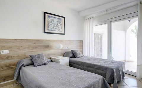 Las Estancias: Bedroom, Furniture, Bed, Room, Property, Interior Design, Bed Sheet, Bed Frame, Wall, Bedding
