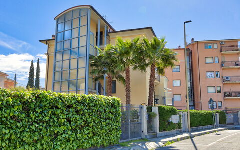 Apartment Zero - Diano Marina: Residential Area, Property, Building, Architecture, Metropolitan Area, Real Estate, Mixed-Use, Neighbourhood, Daytime, Condominium