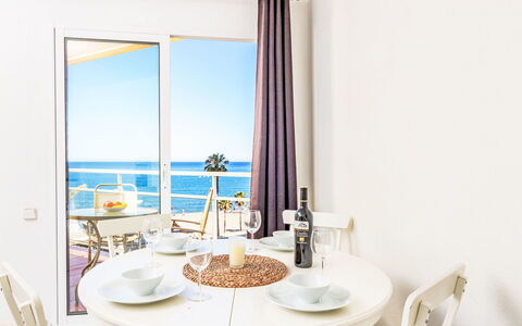 Neptune: Furniture, Interior Design, Chair, Table, Kitchen & Dining Room Table, Sea, Ocean, Dining Room, Balcony, Houseplant