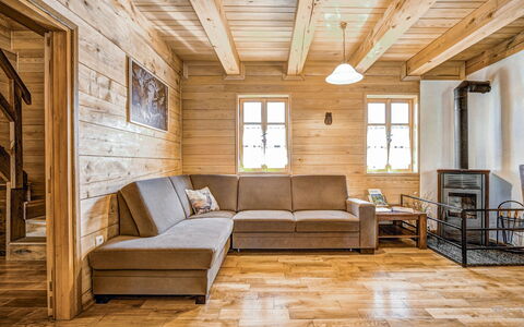 Plitvice i: Room, Furniture, Property, Ceiling, Interior Design, Building, Living Room, Floor, Wood Flooring, Beam