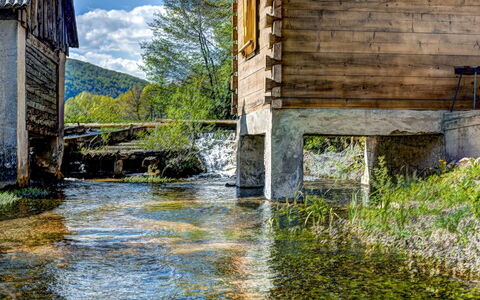 Plitvice Ii: Water, Nature, Natural Landscape, River, Watercourse, Tree, Bridge, Sky, Waterway, Reflection