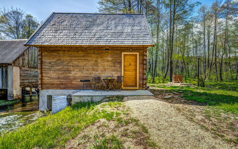 Plitvice Ii: Property, House, Home, Real Estate, Cottage, Natural Landscape, Building, Tree, Shed, Rural Area
