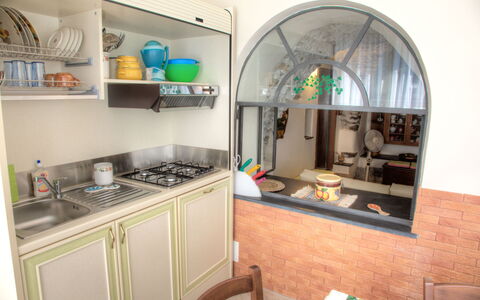 Casa Del Sole - San Bartolomeo Al Mare: Property, Room, Kitchen, Architecture, Furniture, Building, Interior Design, Arch, Cabinetry, Real Estate