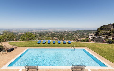 Rocca di Papa 102: Blue, Swimming Pool, Resort, Leisure, Eco Hotel, Villa, Hacienda, Resort Town, Outdoor Furniture, Hotel