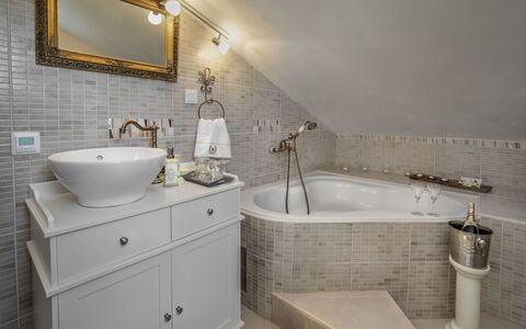 Villa Aurora: Bathroom, Room, Property, Tap, Tile, Interior Design, Wall, Floor, Bathroom Accessory, Architecture