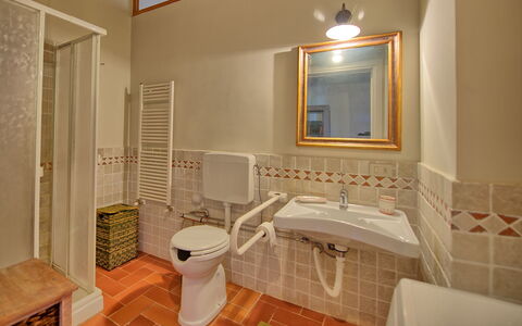 Pozzo Dei Desideri: Bathroom, Room, Property, Interior Design, Tile, Floor, Building, House, Real Estate, Plumbing Fixture