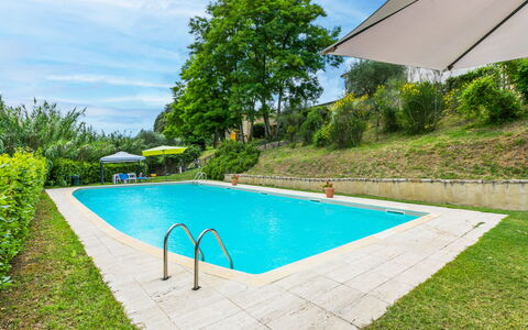 Castellina in Chianti 975: Water, Plant, Sky, Property, Swimming Pool, Building, Nature, Azure, Shade, Cloud