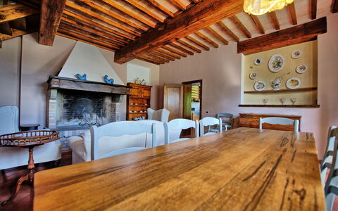 Montegufoni: Wood Flooring, Property, Room, Building, Interior Design, Hardwood, Furniture, Floor, Ceiling, Wood