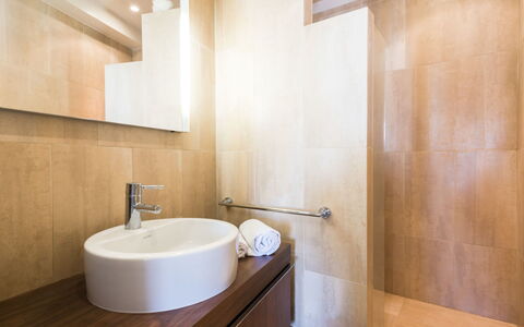 Quiberon 121: Bathroom, Property, Room, Wall, Interior Design, Floor, Architecture, Sink, Tap, Bathroom Sink